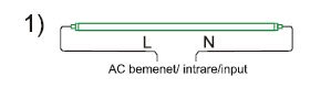 T8 LED fénycső bekötés 1
